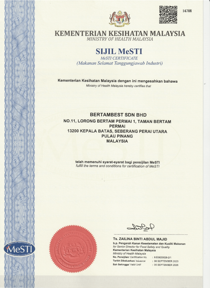 MeSTI Certificate