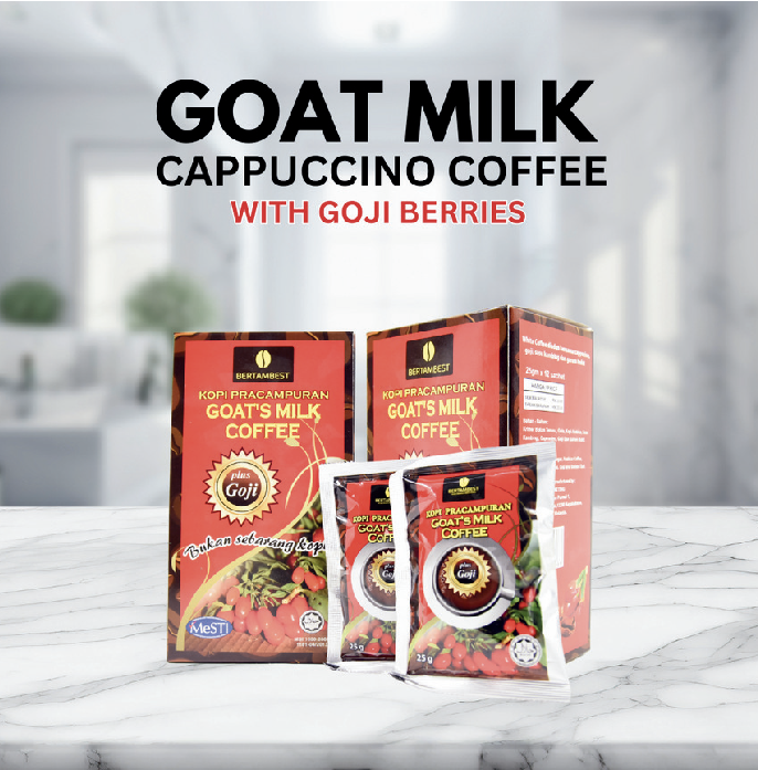 Goat Milk Cappuccino with Goji Berries — Box
