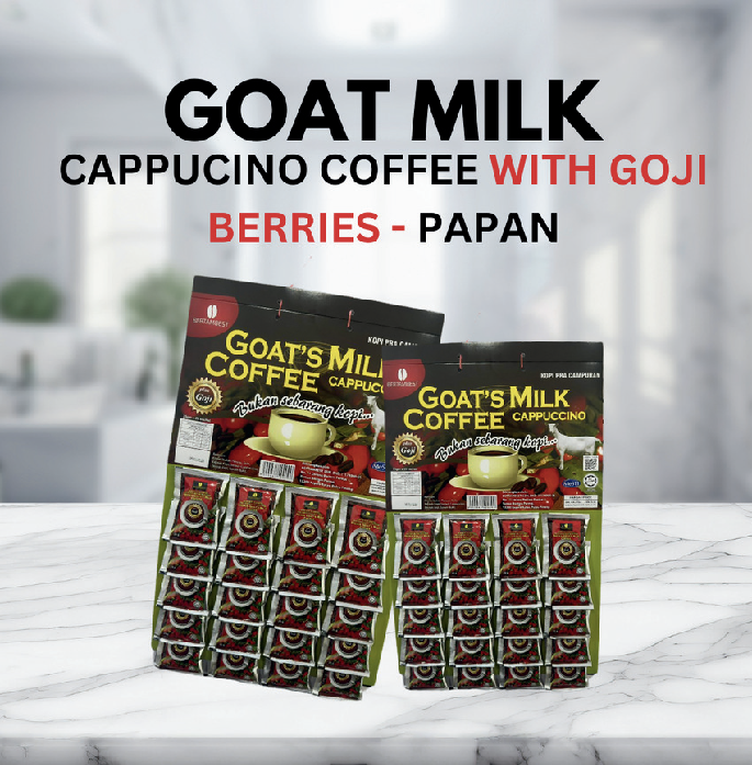 Goat Milk Cappuccino with Goji Berries — Papan